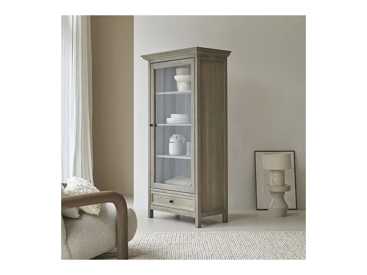 Geschirrschrank Masha aus massivem Kiefernholz, 180