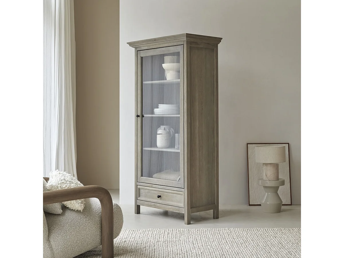 Geschirrschrank Masha aus massivem Kiefernholz, 180