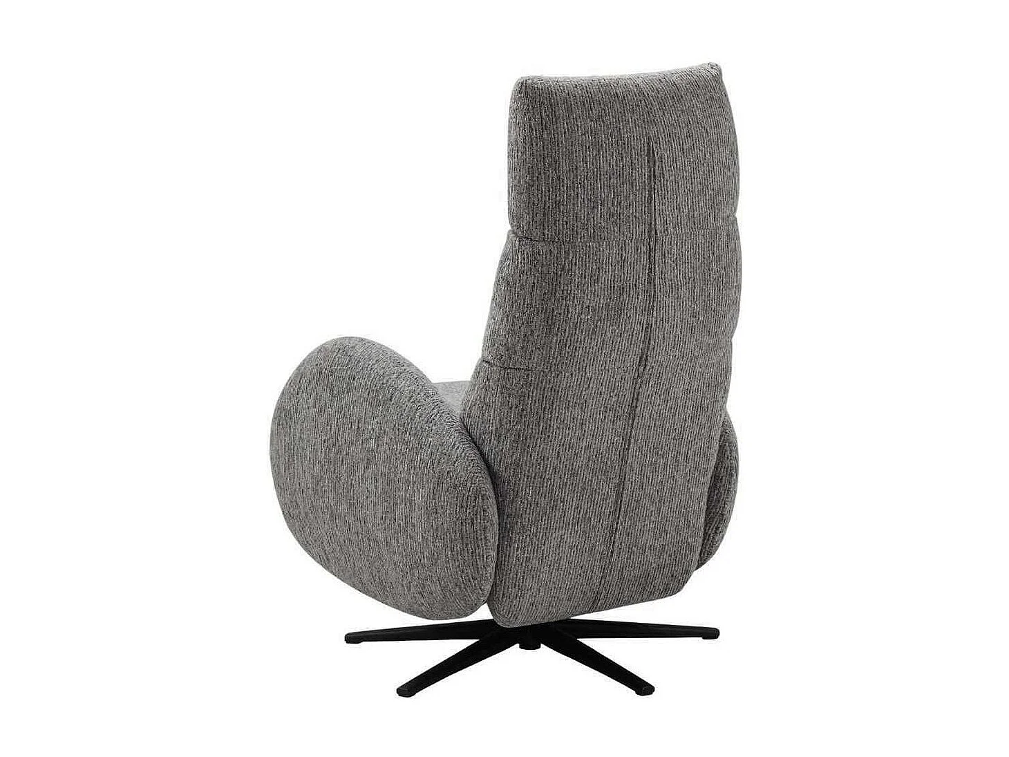 Fauteuil relax électrique tissu polyester gris - AMSTEN