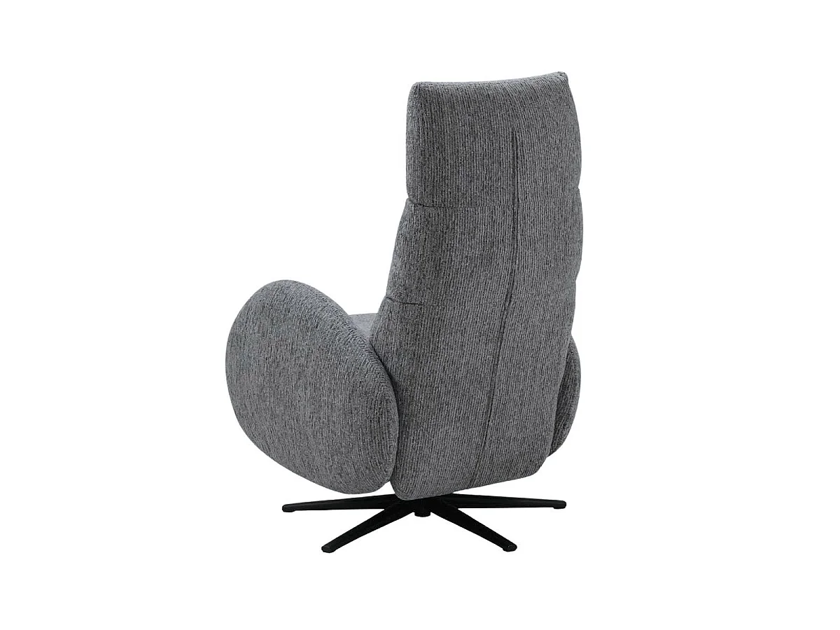 Fauteuil relax électrique tissu polyester gris - AMSTEN