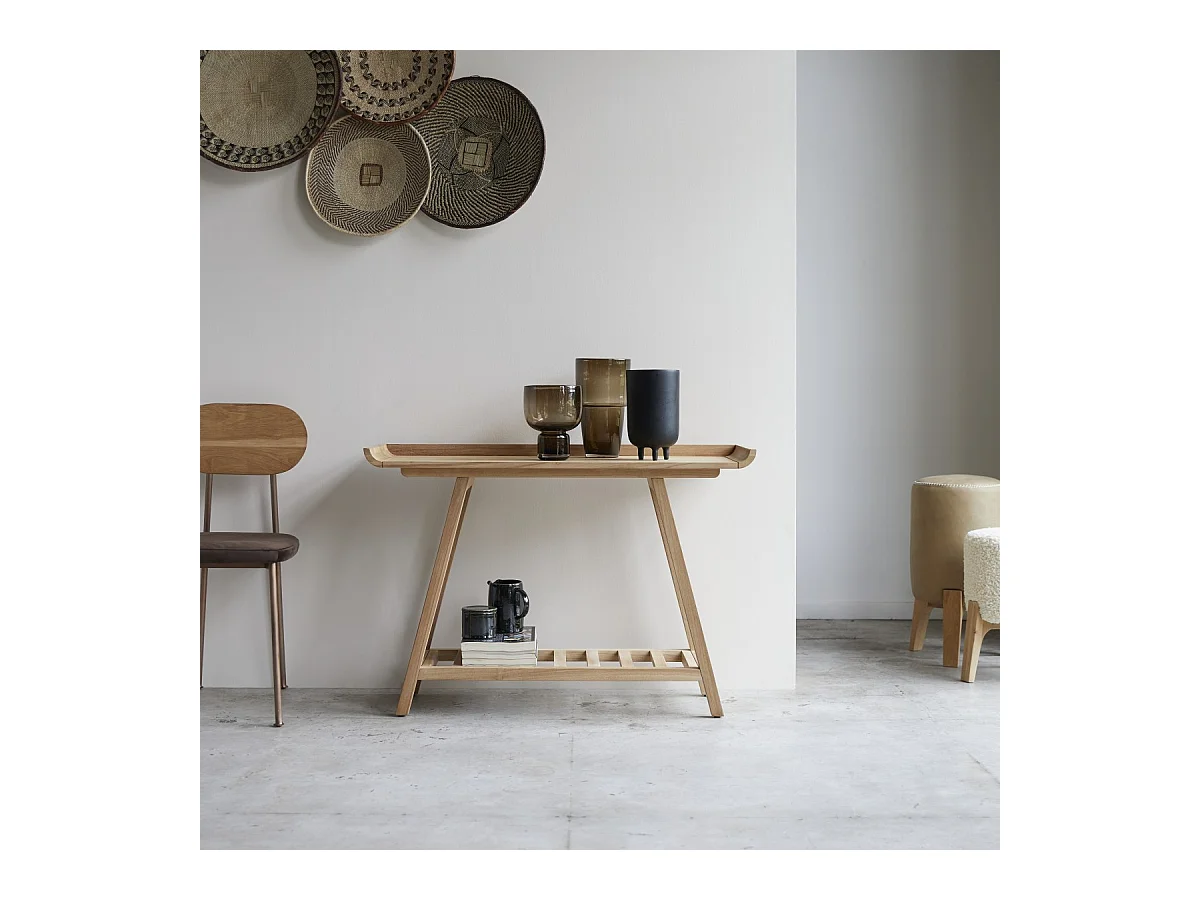 Consolle alta in legno di teak 110 Pampa