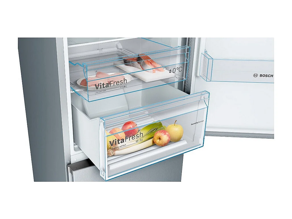 Bosch Réfrigérateur combiné 60cm 324l nofrost inox - kgn36vled