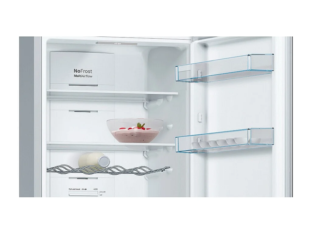 Bosch Réfrigérateur combiné 60cm 324l nofrost inox - kgn36vled