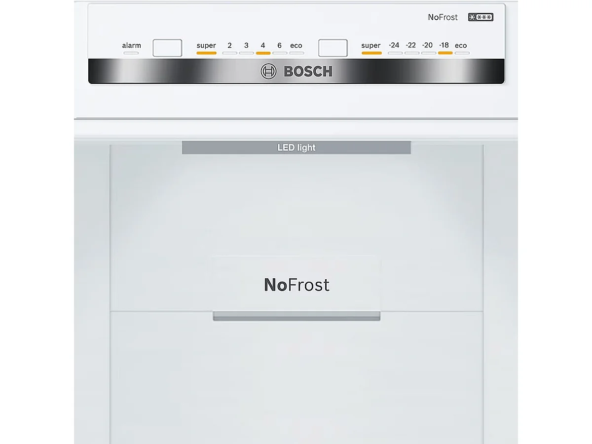 Bosch Réfrigérateur combiné 60cm 324l nofrost inox - kgn36vled