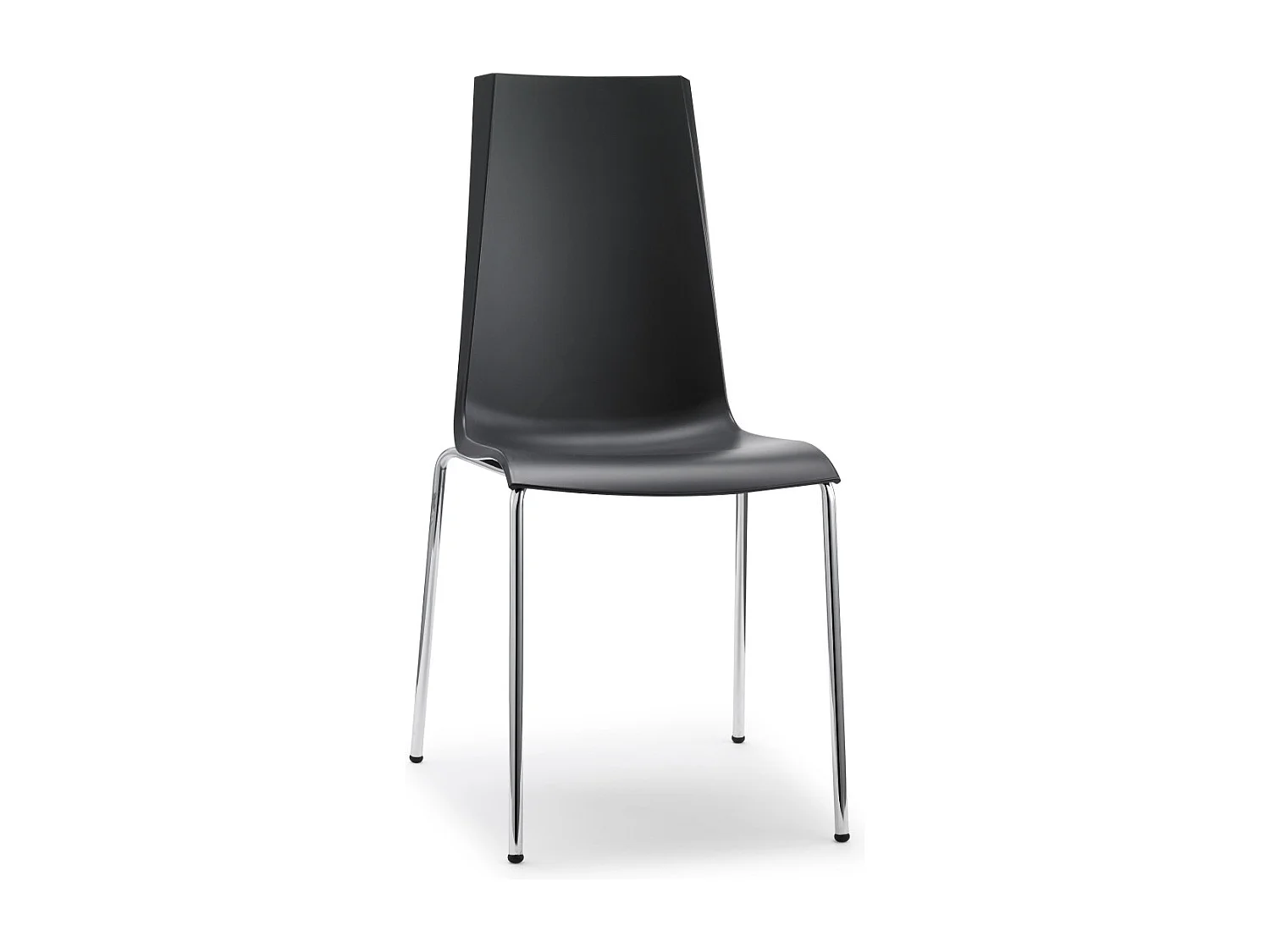 Lot de 2 chaises design en plastique et métal Mannequin