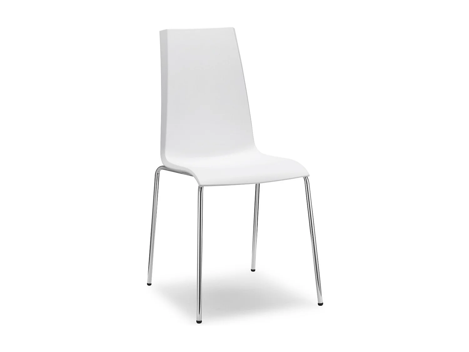 Lot de 2 chaises design en plastique et métal Mannequin