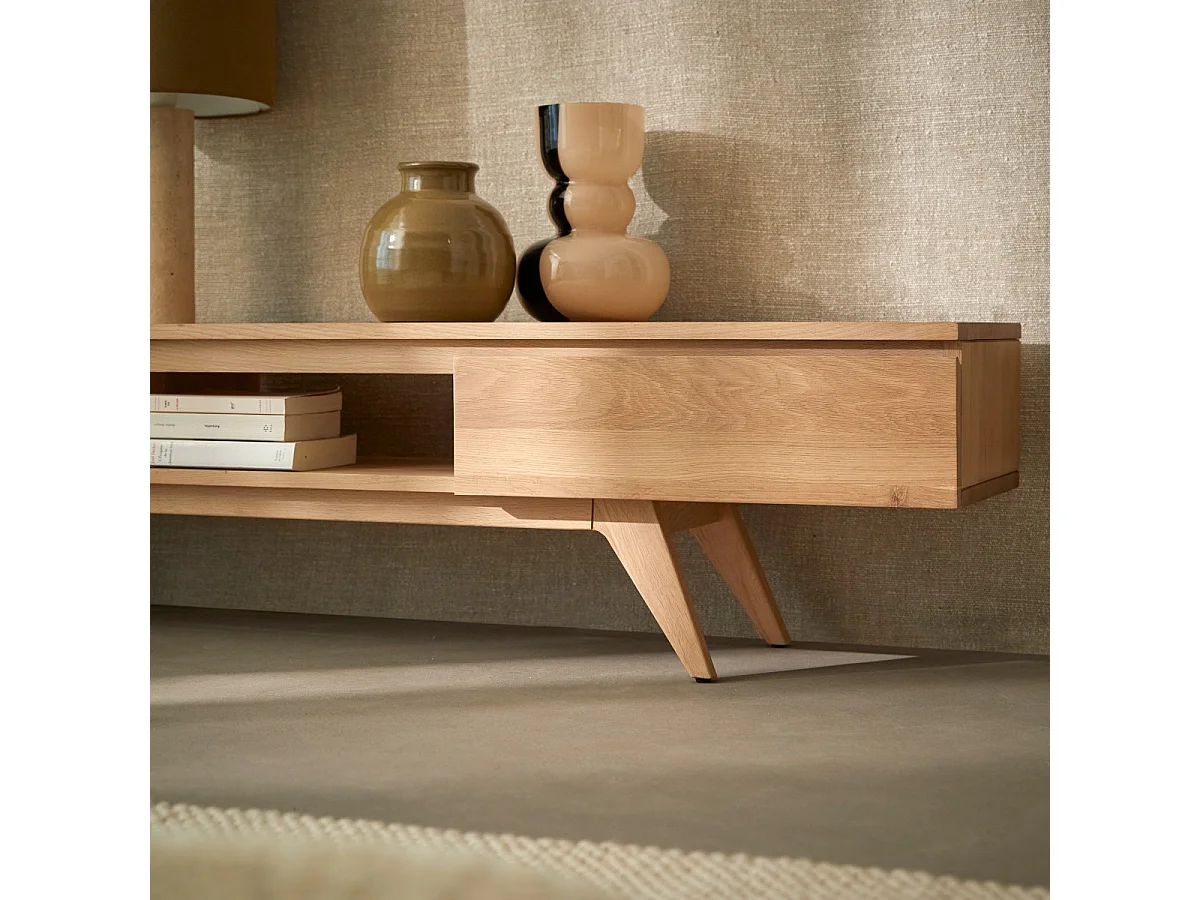 Mobile TV in legno di rovere 180 Esmée
