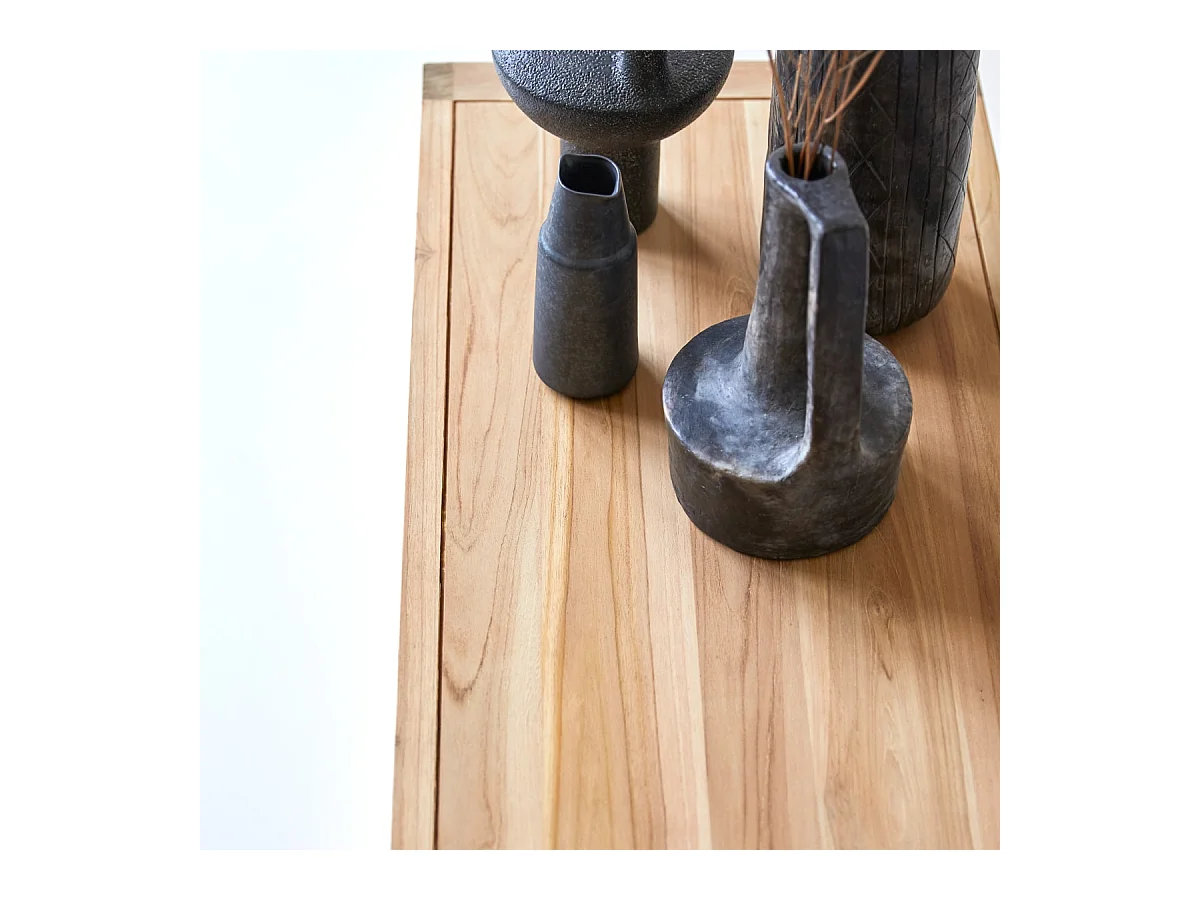 Mobile porta TV televisore legno massello Teak Teck Tek 120 cm design scandinavo