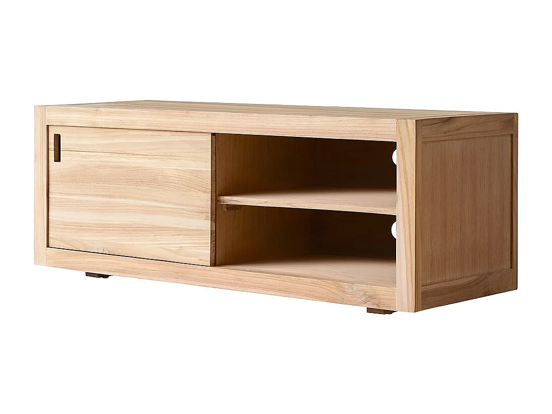 Mobile porta TV televisore legno massello Teak Teck Tek 120 cm design scandinavo