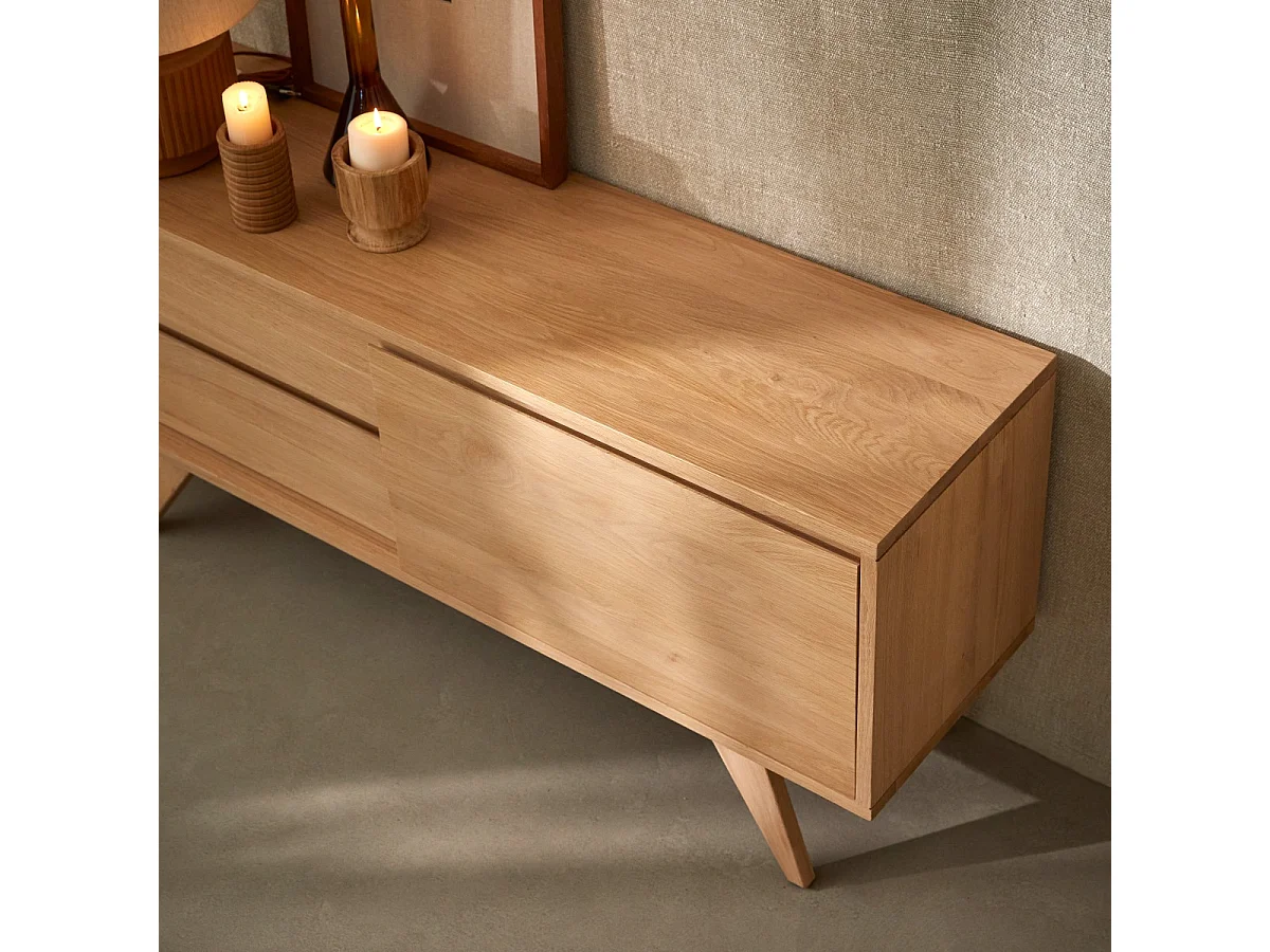 TV-Möbel aus Eichenholz 130 Esmée