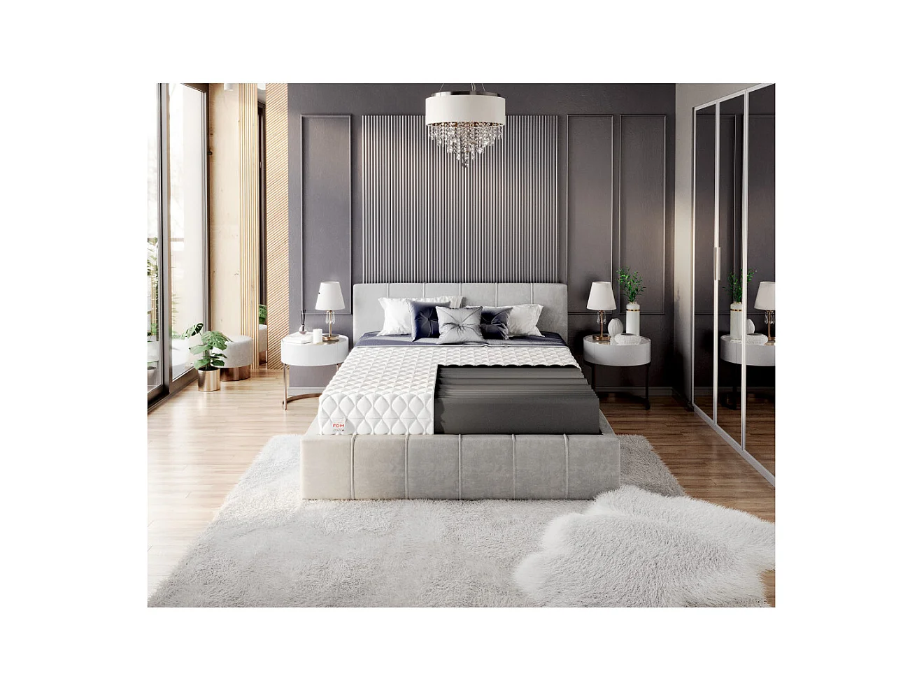 Matelas LIVIA MAX 160x200 - 21cm - Mousse T25