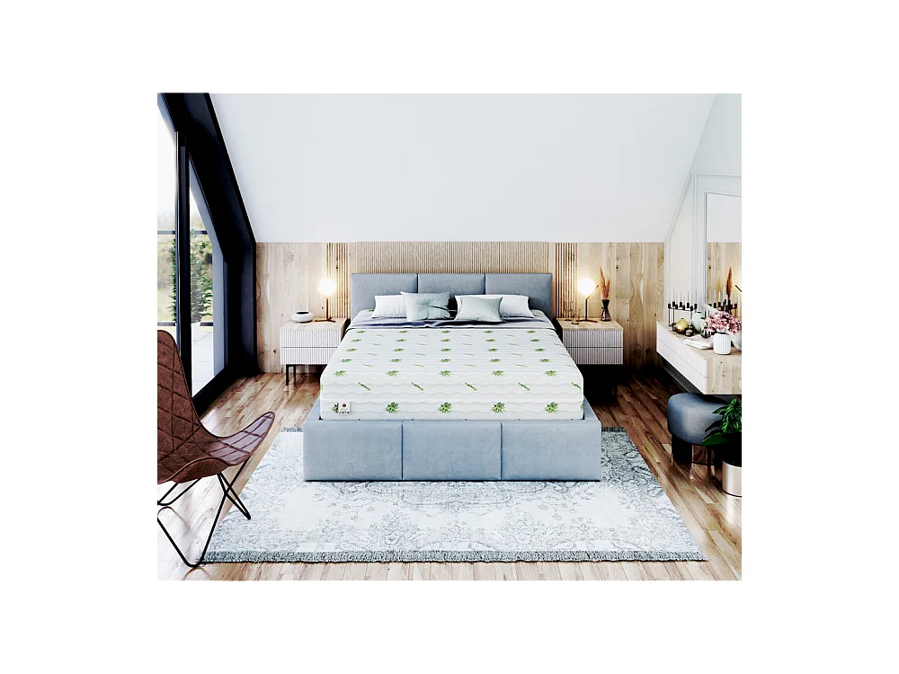 Matelas SAVONA 140x200 Mousse Mousse Polyuréthane T25 - Mémoire de forme - Latex - 22cm