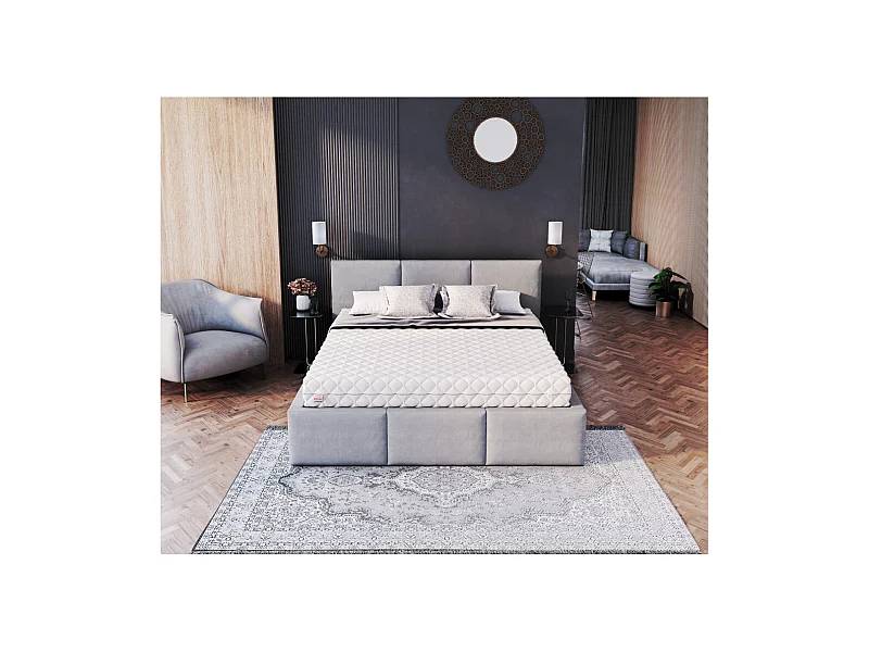 Matelas ENNA 140x200 - 19cm - Mousse de polyuréthane T25 - ressort ensachés