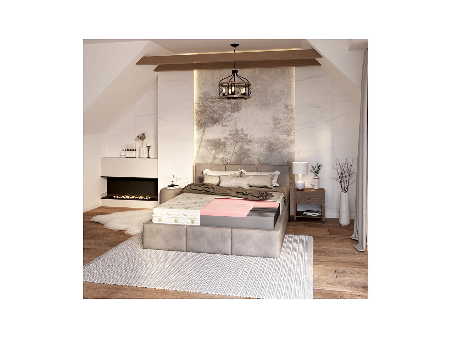 Matelas Select Max 140x190 - 18cm - Mémoire de forme - Aloe Vera