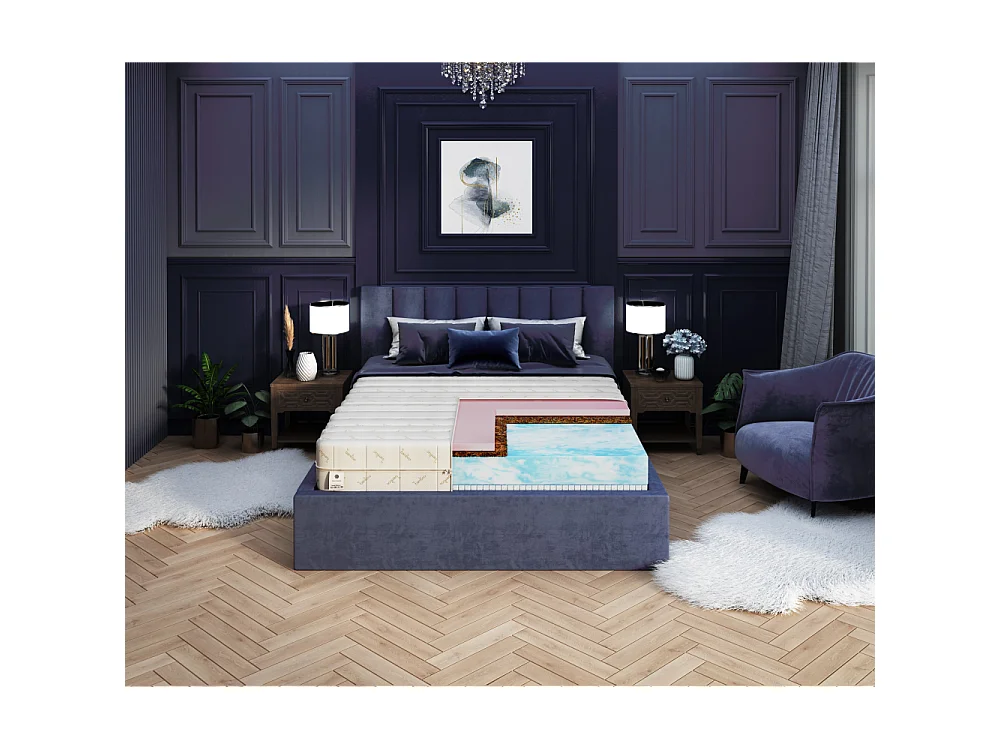 Matelas Ergo 160x200 - Mémoire de forme - Latex - 22cm