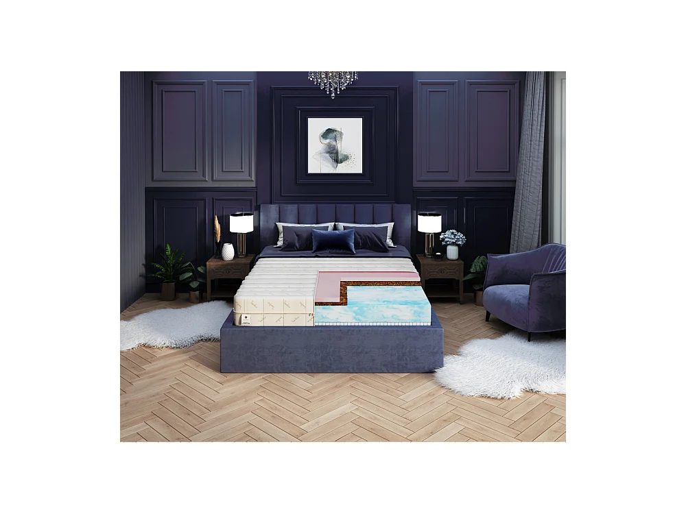 Matelas Ergo 140x200 - Mémoire de forme - Latex - 22cm