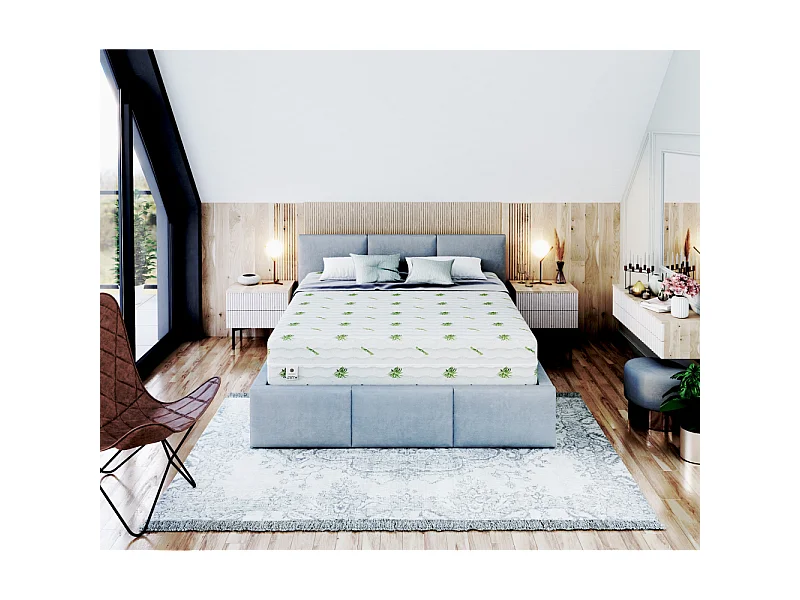 Matelas SAVONA 180x200 Mousse Mousse Polyuréthane T25 - Mémoire de forme - Latex - 22cm