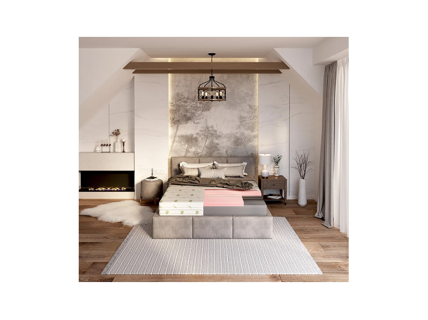 Matelas Select Max 140x200 - 18cm - Mémoire de forme - Aloe Vera