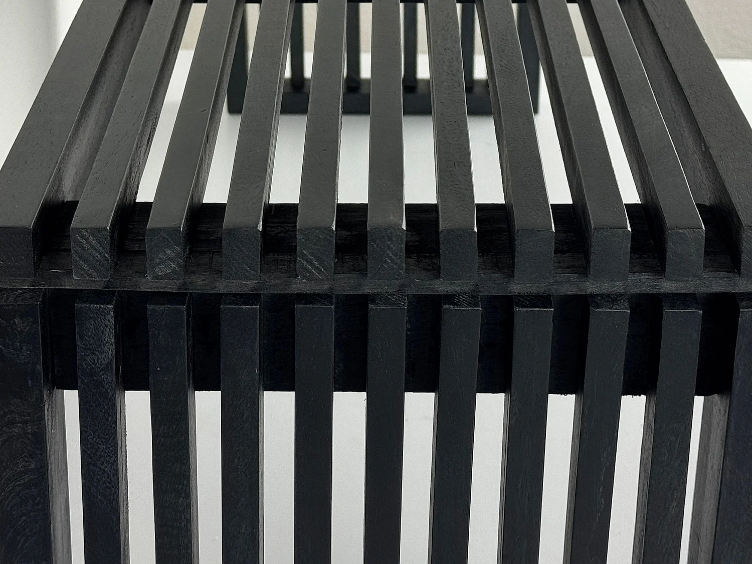 Banc 120 cm Bois Acacia Noir Moderne Entrée Chambre Salon Lit Couloir