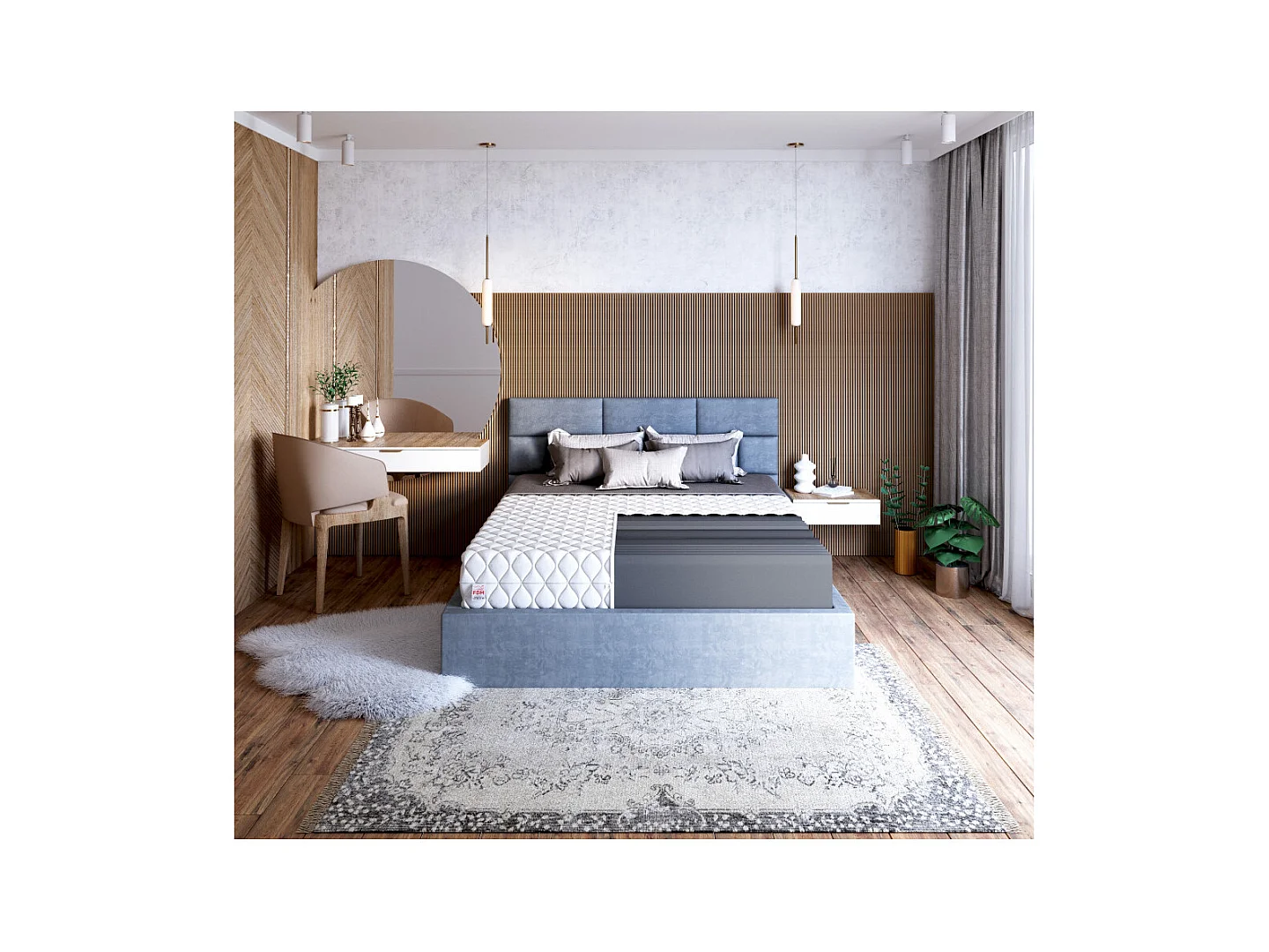 Matelas LIVIA MAX PLUS  120x200 - 26cm - Mousse T25