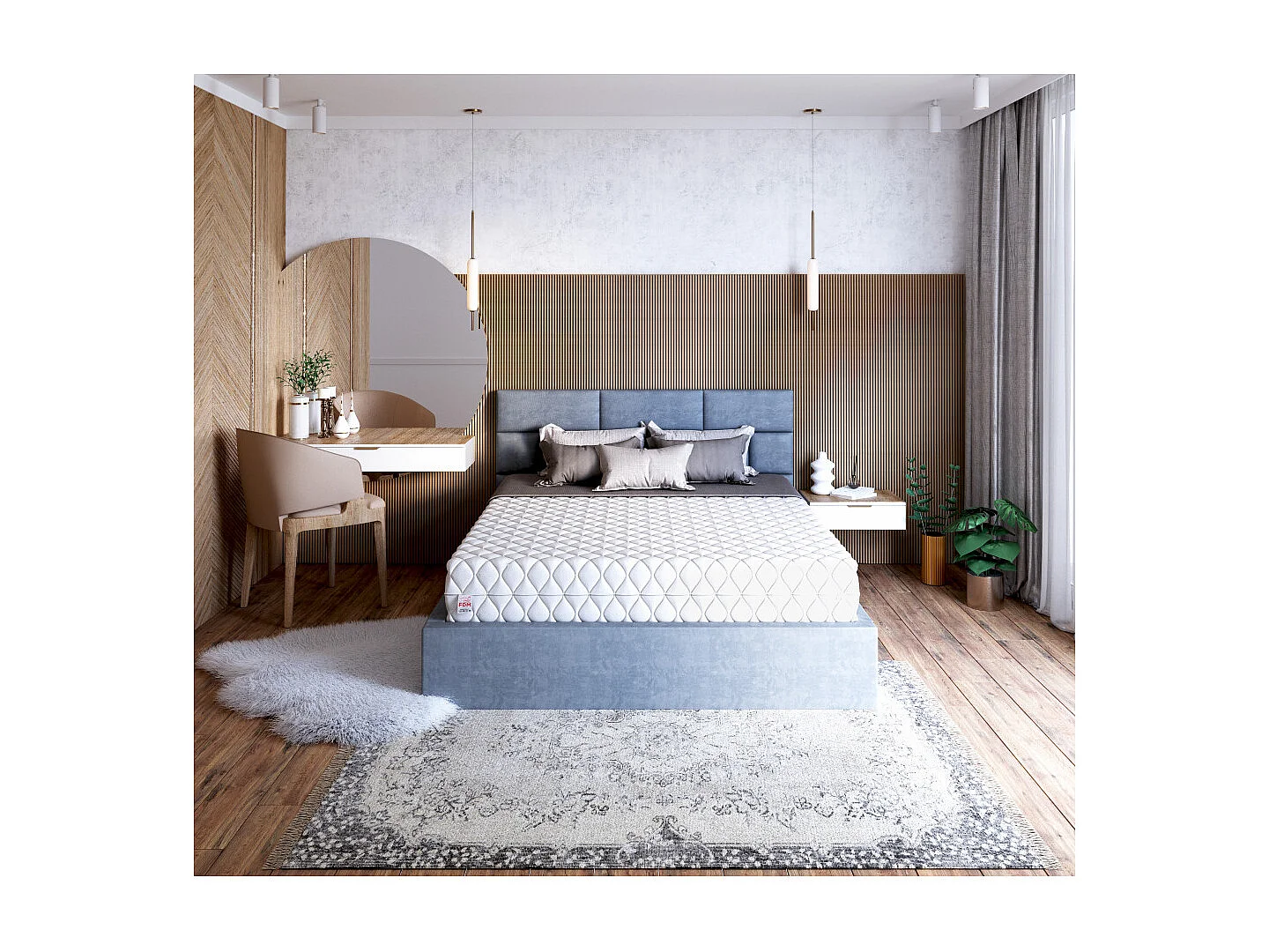 Matelas LIVIA MAX PLUS  140x200 - 26cm - Mousse T25