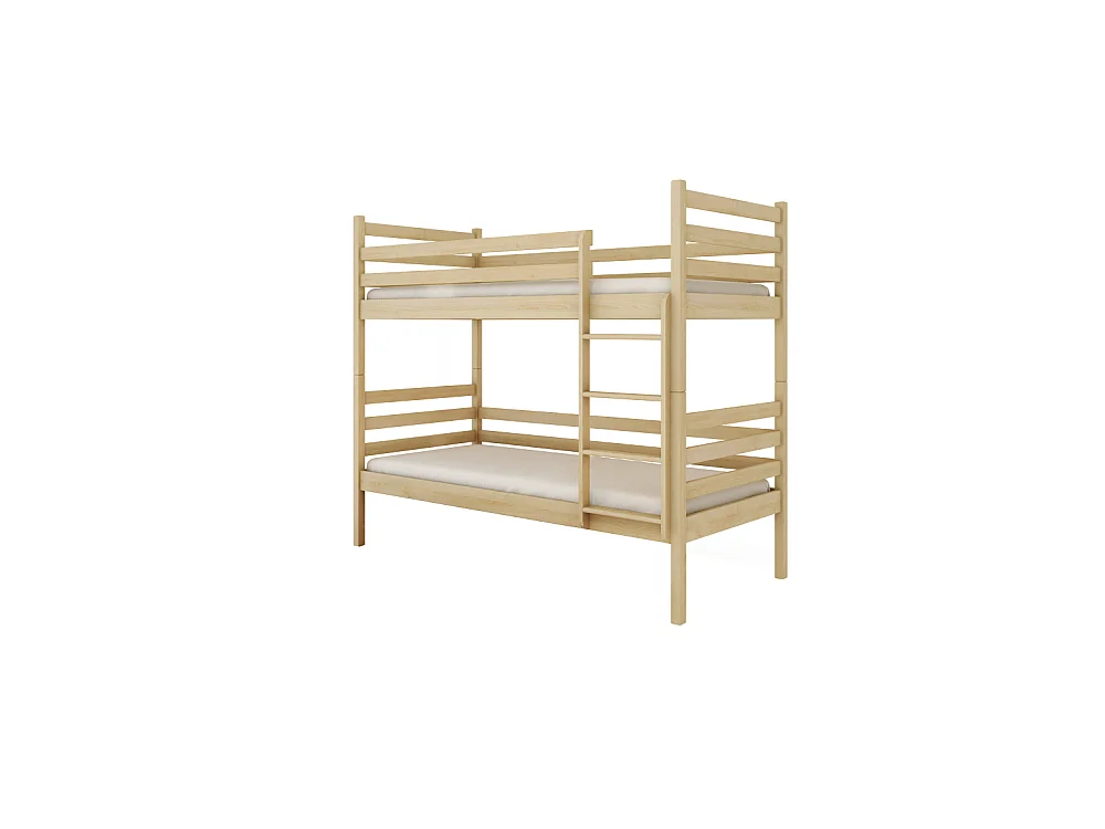 LIT SUPERPOSE SEPARABLE NELIO - Bois massif - 90x200 cm Pin Livré avec sommiers