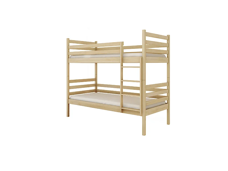 LIT SUPERPOSE SEPARABLE NELIO - Bois massif - 90x200 cm Pin Livré avec sommiers