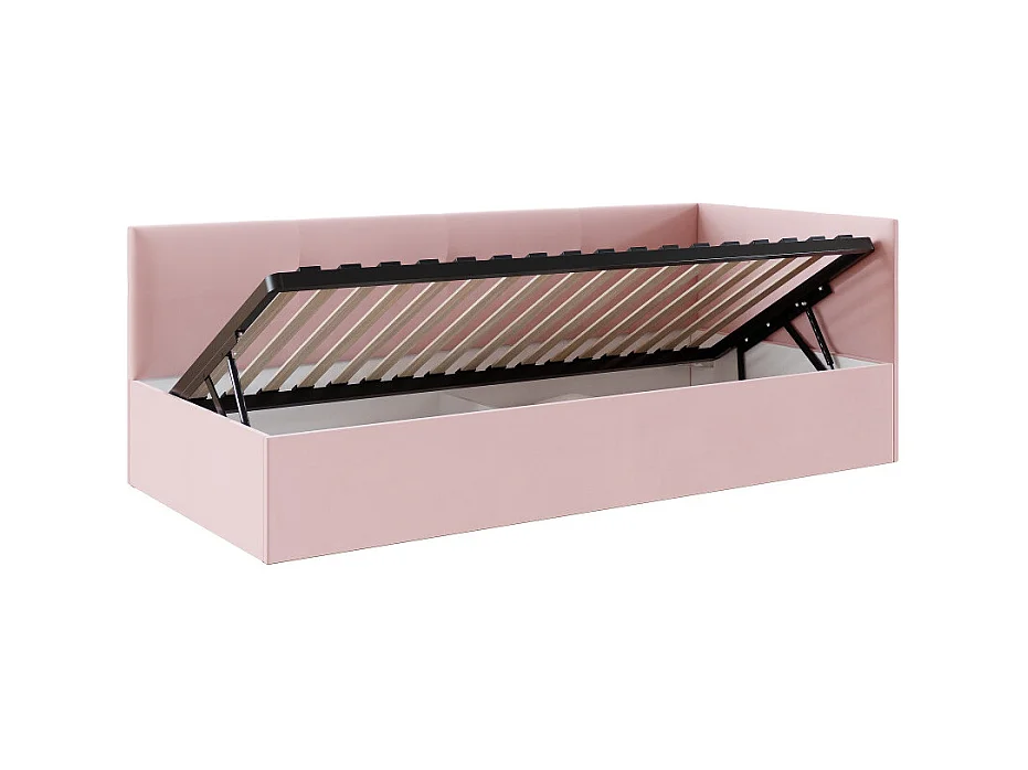 Lit coffre Elly 90x200  - Sommier inclus ROSE
