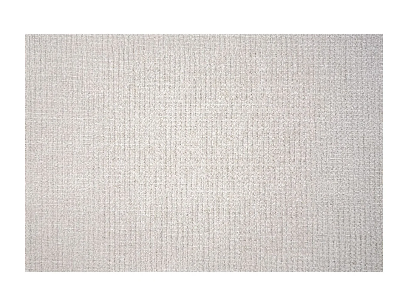 Lit 140x200cm avec tête de lit capitonnée tissu et sommier tapissier Beige clair - Hauteur totale : 29cm