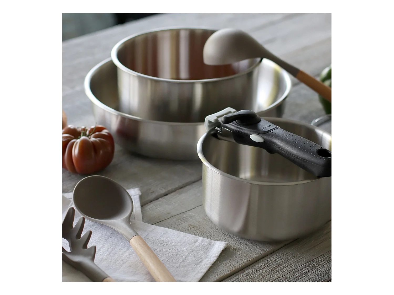 Menastyl - Set 5 Pieces Iris En Acier Inoxydable