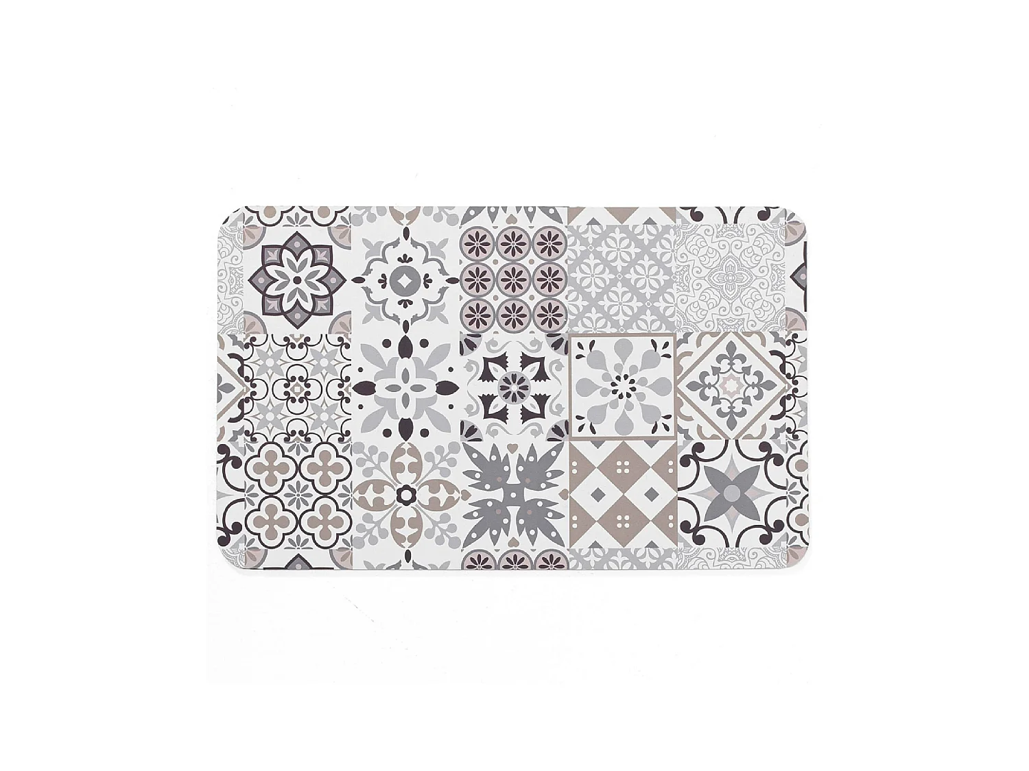 Tapis de Bain Imprimé "Salou" 50x80cm Gris