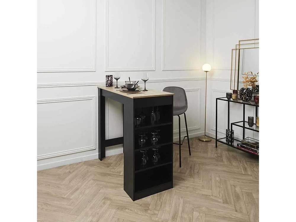 Chaise de bar en velours côtelé Giulia gris (Lot de 2)