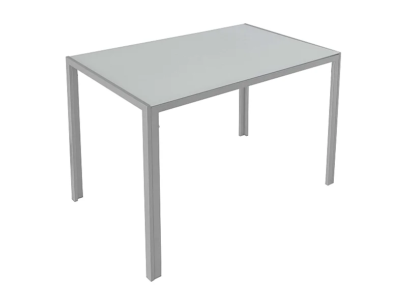 Mesa Fija Cocina Cica blanco cristal 105x75x60 cm