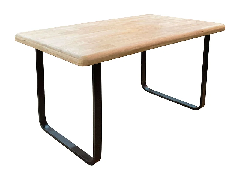 Mesa comedor fija Dans roble nordish/negro 140x80x76 cm