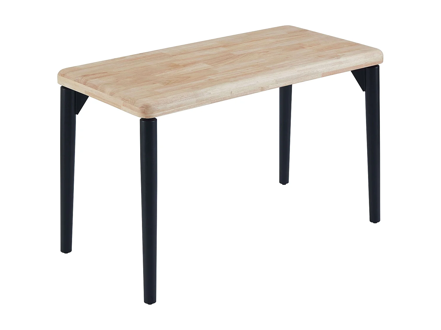 Table à manger fixe Napi Chêne nordique/Noir 120x60 cm