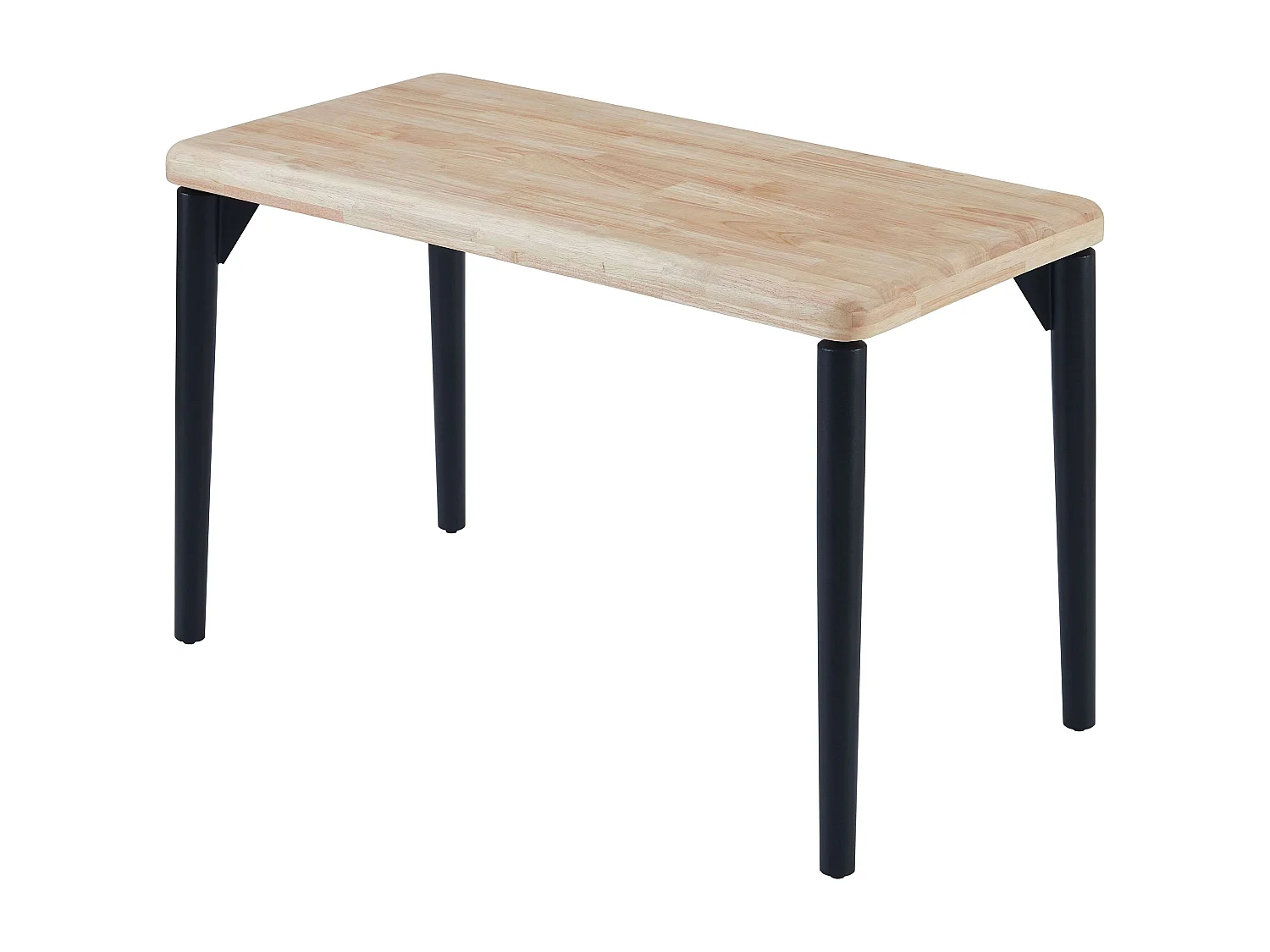 Table à manger fixe Napi Chêne nordique/Noir 120x60 cm