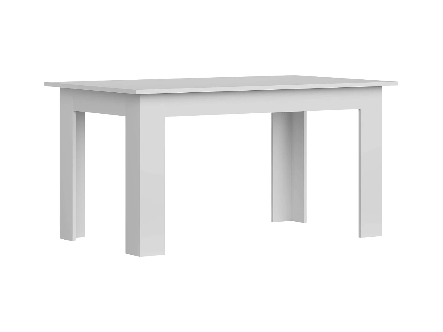Mesa Comedor Fija Nur Contemporánea Blanco Mate 138x80 cm