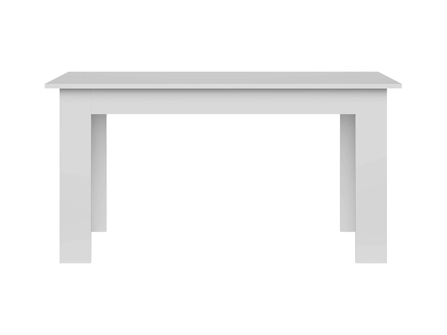 Mesa Comedor Fija Nur Contemporánea Blanco Mate 138x80 cm