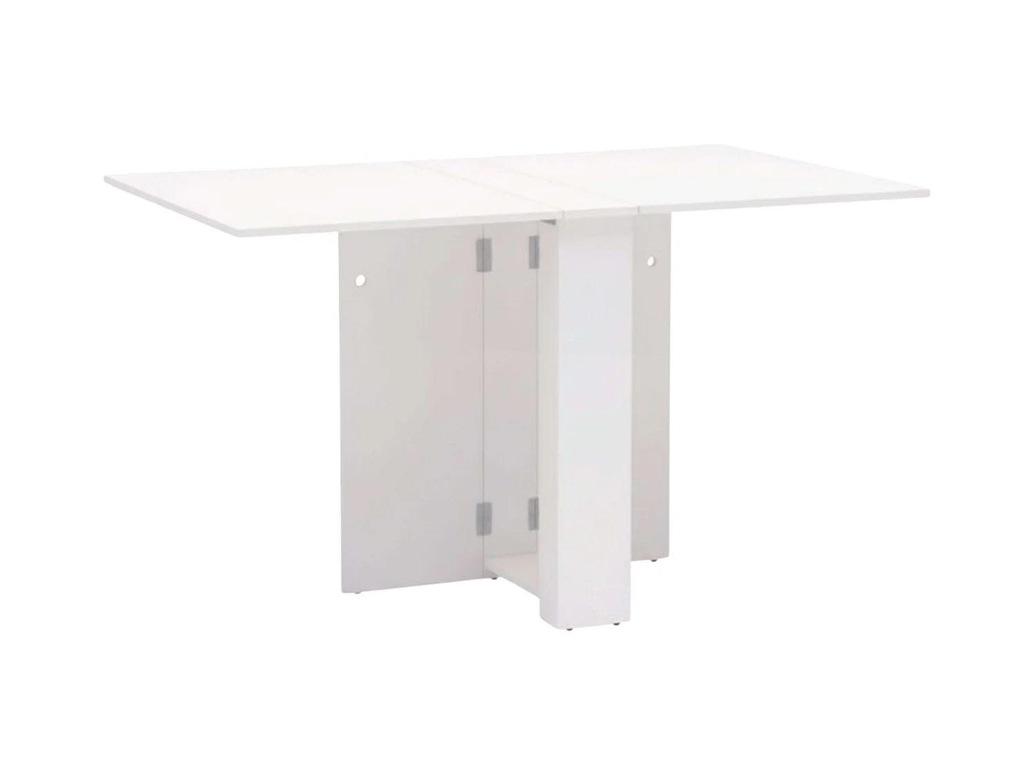 Mesa de Jantar Dobrável Swing para Cozinha Branca 132x80 cm