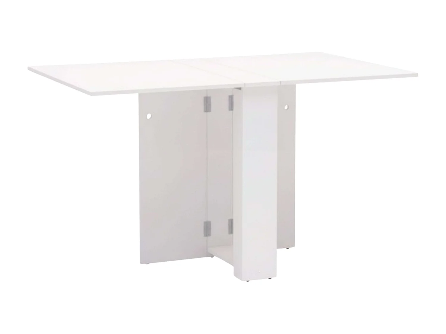 Mesa de Jantar Dobrável Swing para Cozinha Branca 132x80 cm