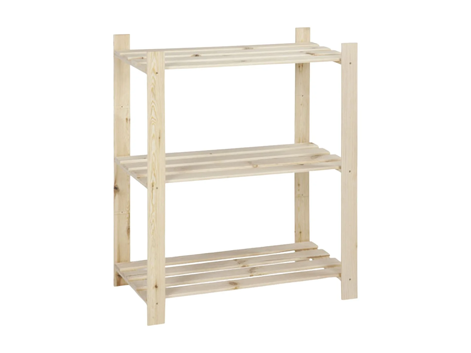 Étagère simple en bois certifié FSC® - 3 tablettes - 95 x 80 x 40 cm