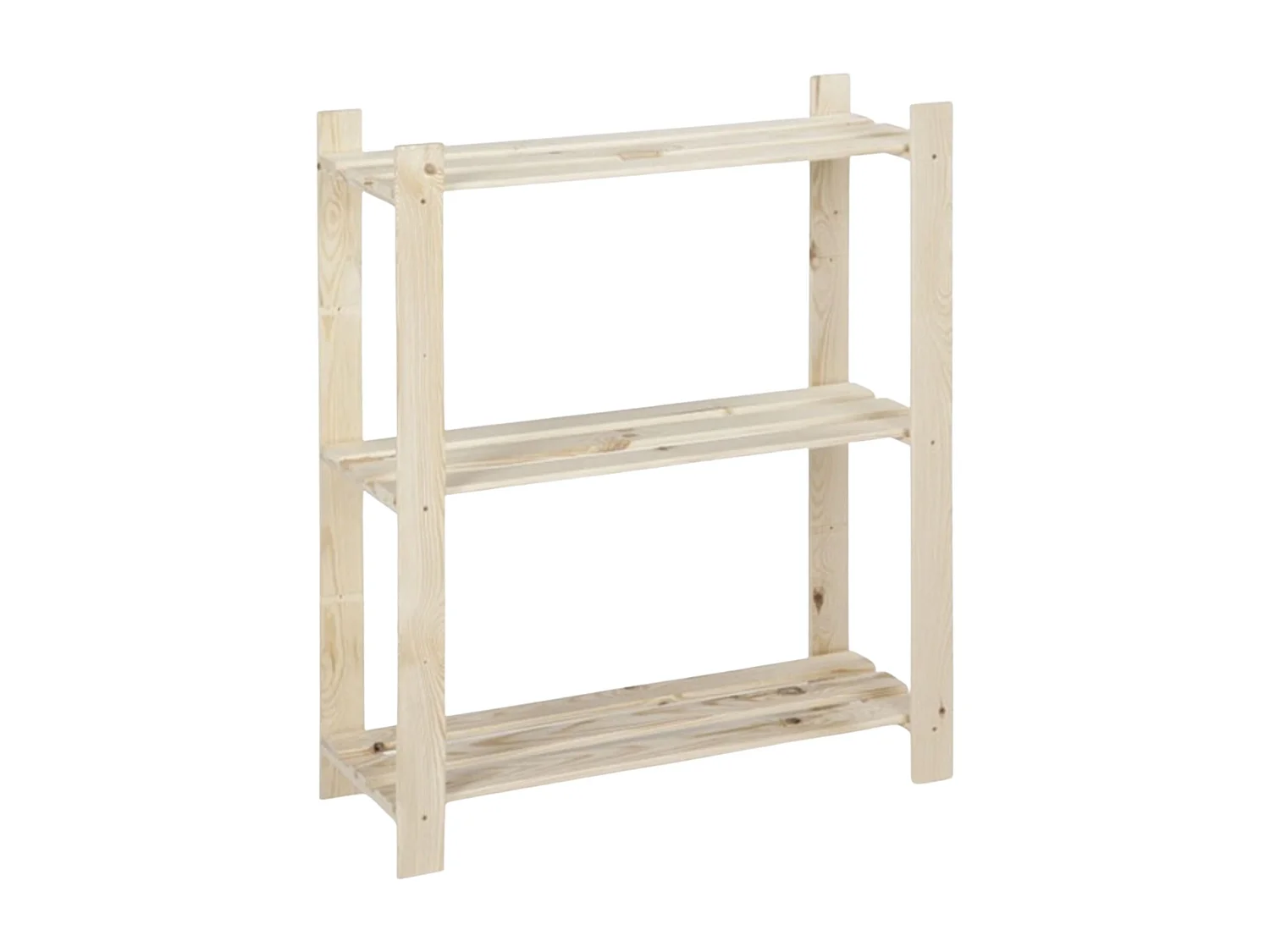 Étagère en bois 3 tablettes – 95 × 80 × 30 cm