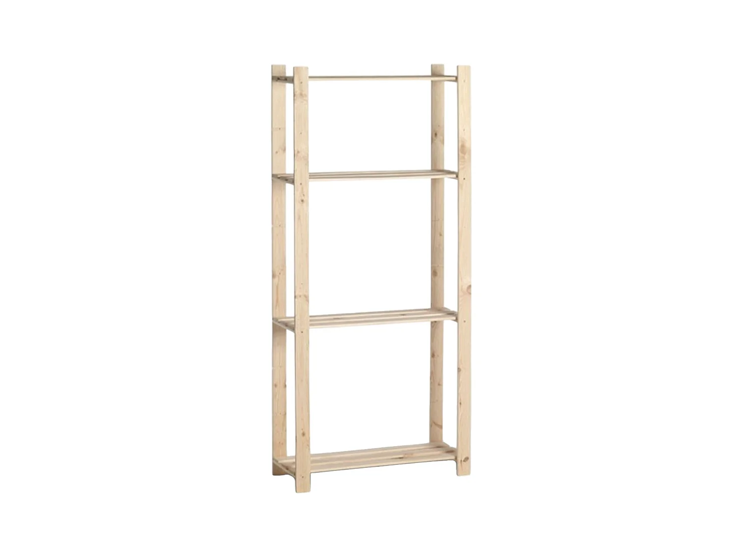 Étagère en bois 4 tablettes – 175 × 80 × 30 cm