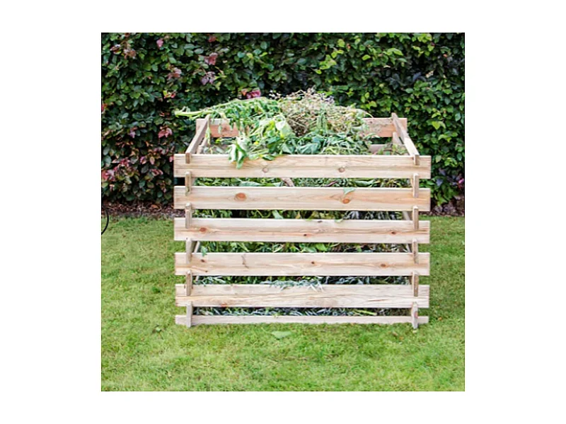 Composter van hout 530L - Ecologisch, robuust en grote capaciteit