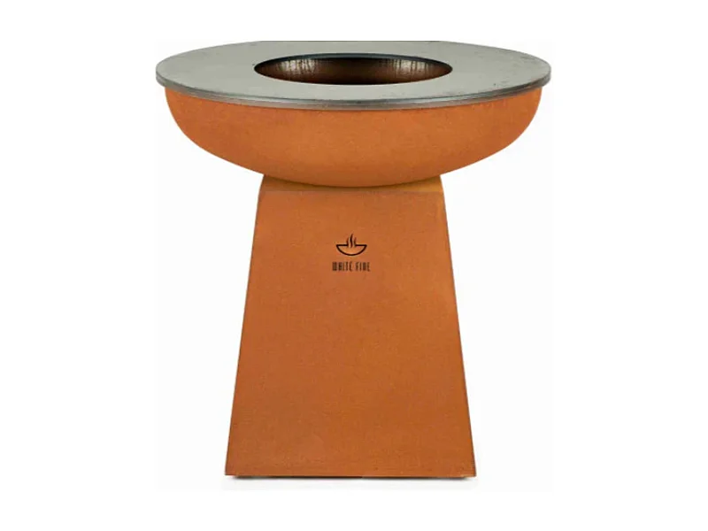 Barbecue Staal Corten D.99cm - White Fire