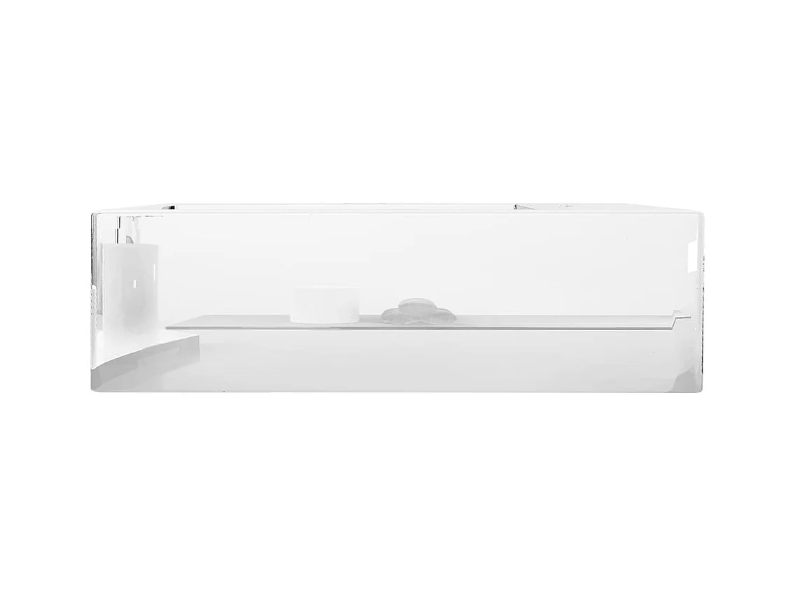 Vasque à poser-Lavabo avec trop-plein 49 x 25 x 15 cm Céramique Argenté