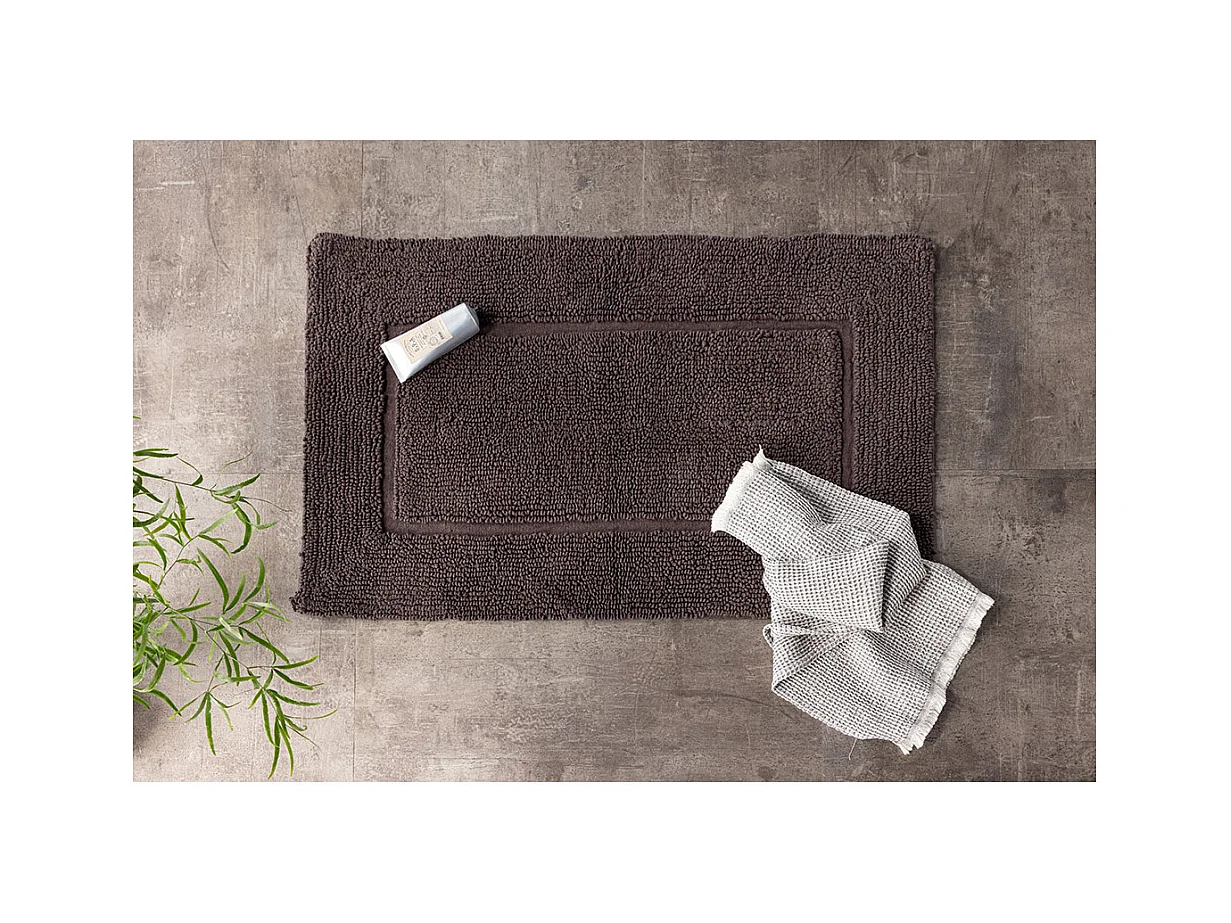 Tapis de Salle de Bain "William" 50x80cm Gris