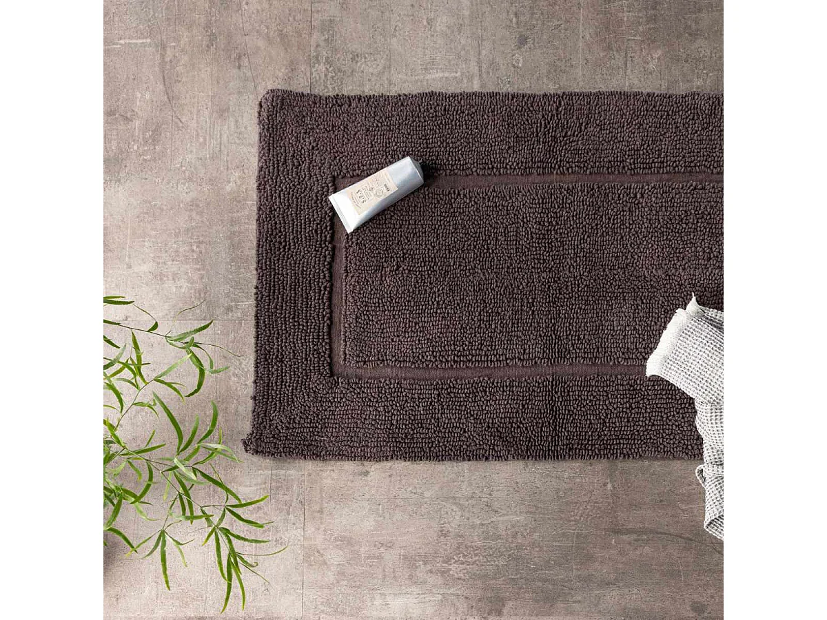 Tapis de Salle de Bain "William" 50x80cm Gris