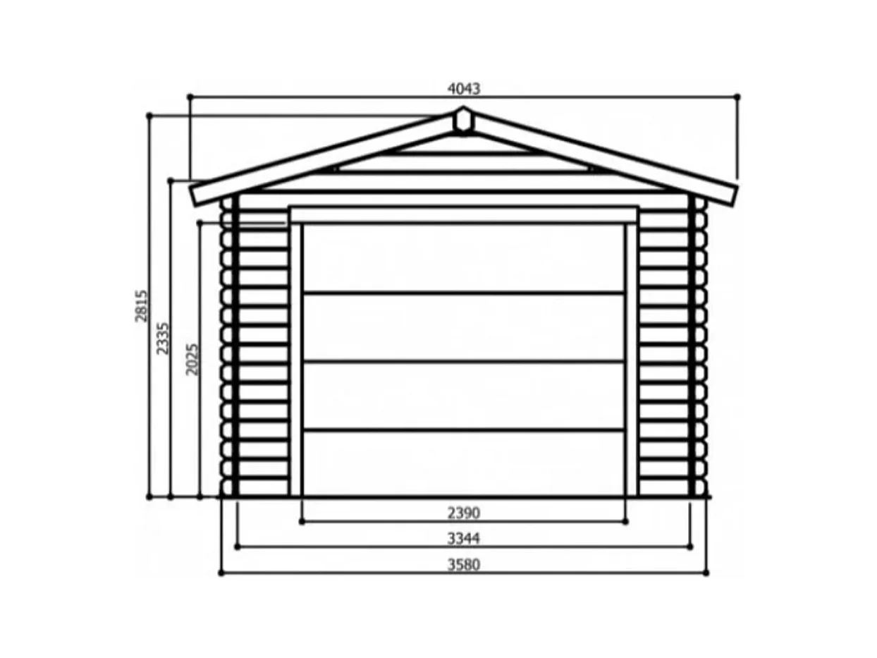 Garage Traditional 3580 x 5080 - 28 mm