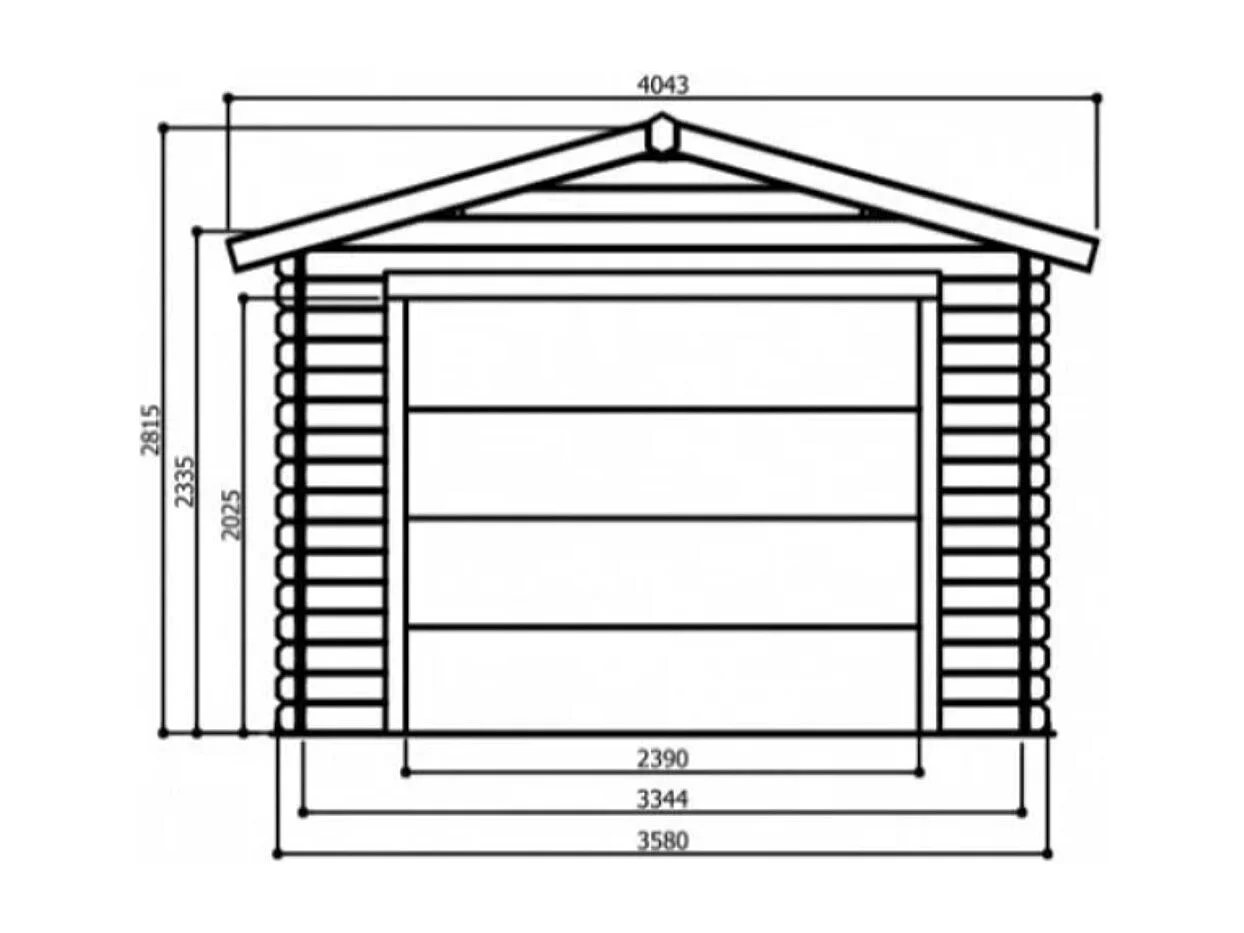 Garage Traditional 3580 x 5080 - 28 mm